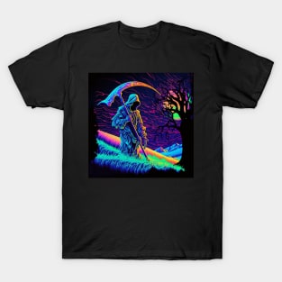 Psychedelic Grim Reaper 1 T-Shirt